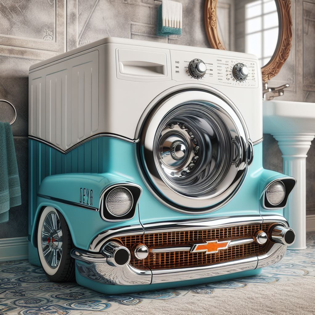 The Washing Machine Shapes the Classic Chevrolet: Evolution of Household Appliances