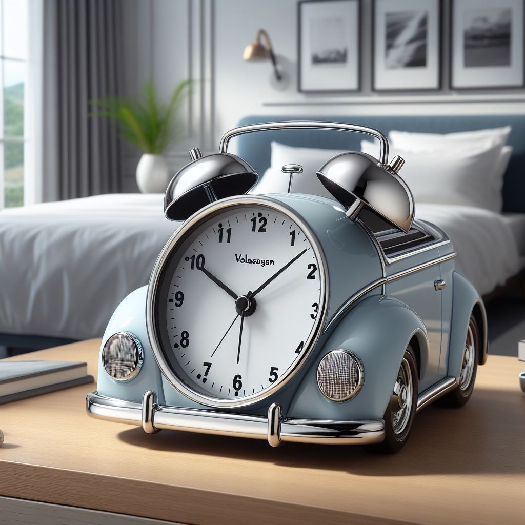 Alarm Clock Inspired by a Volkswagen: Iconic Design & Customization