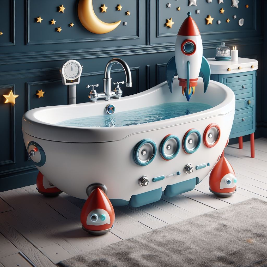 Rocket-Themed Bathroom Decor Ideas