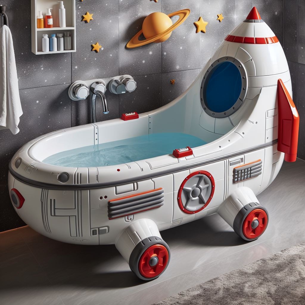 DIY Rocket-Inspired Bathroom Projects