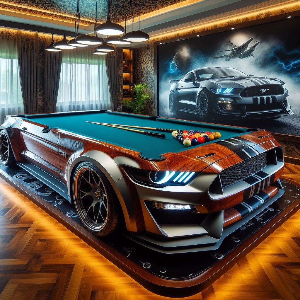 Billiard Table Inspired by Mustang: Crafting the Ultimate Gaming Experience