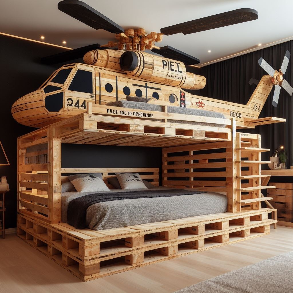 Design Inspiration for Helicopter Themed Bunk Beds