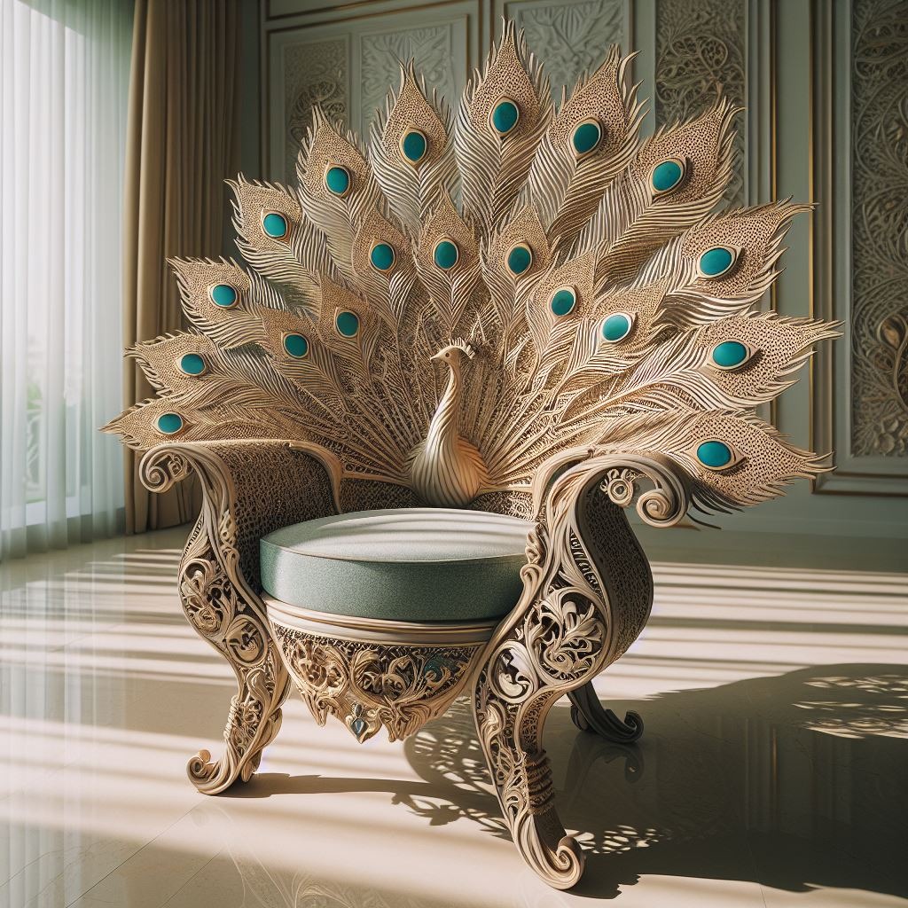 Peacock Feather-Inspired Sofa Decor Ideas