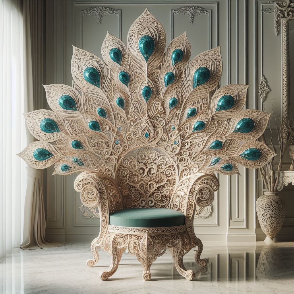 Incorporating Peacock Feathers in Upholstery