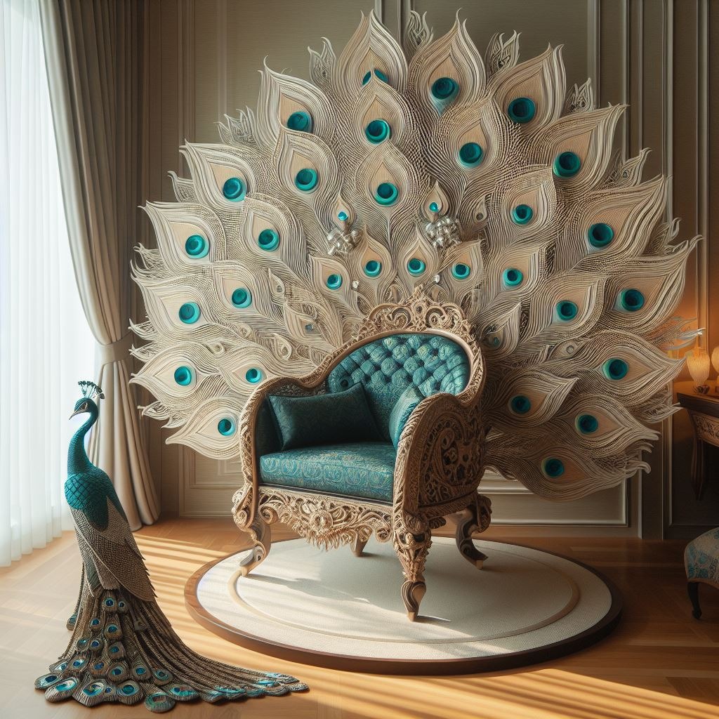 Chic Peacock Artwork for Sophisticated Decor