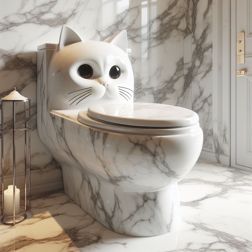 Purr-fect Innovation: Exploring the Feline Fascination with a Toilet Inspired by Cats