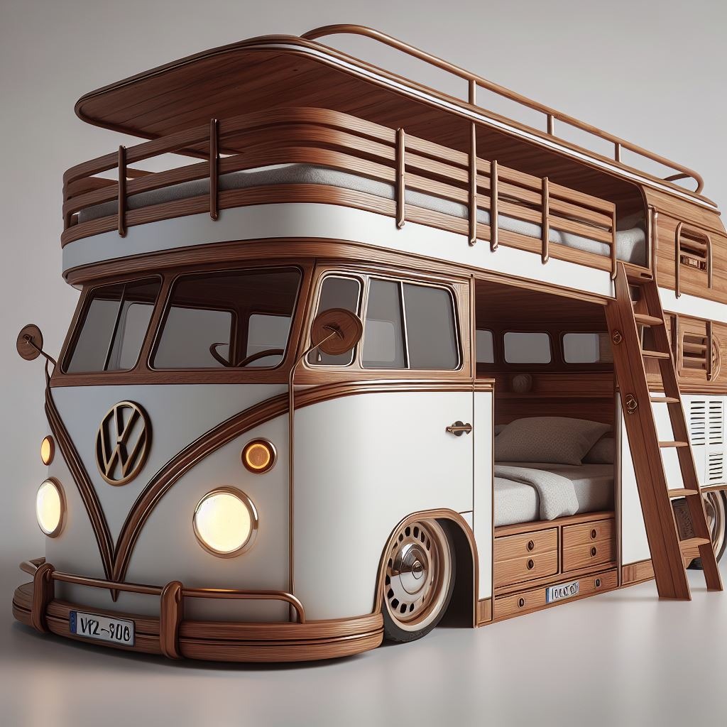 Stylish VW Bus-Inspired Bedroom Accessories