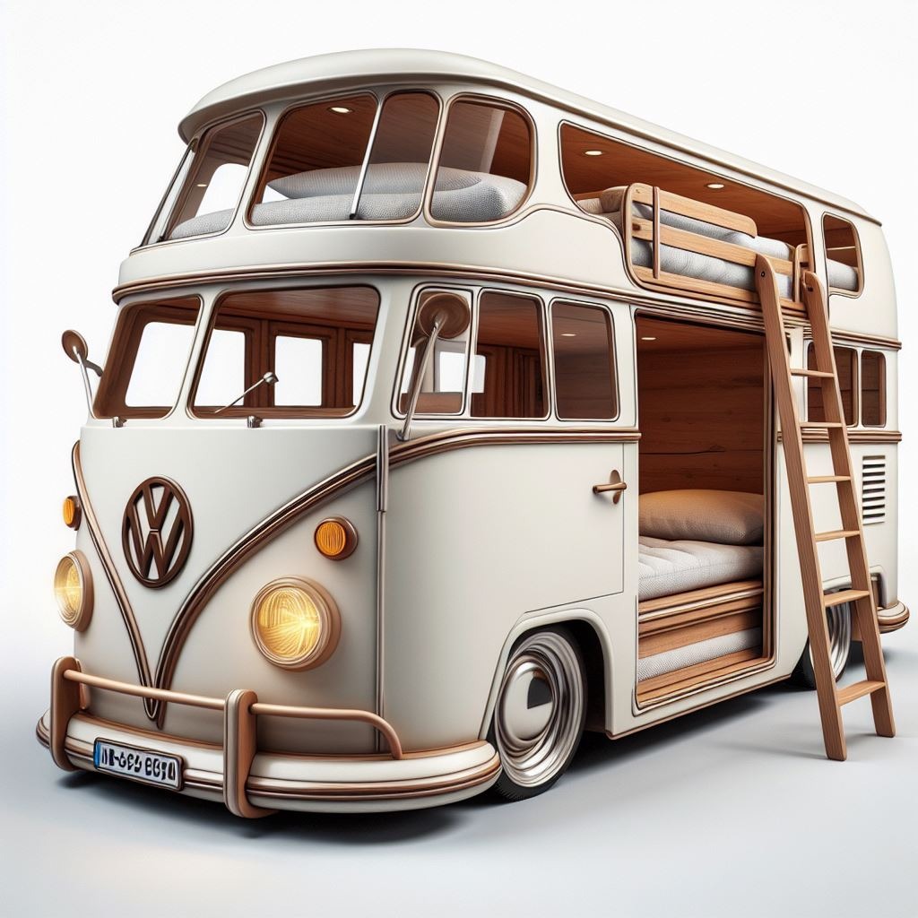 Chic VW Bus-Inspired Bedroom Decor Ideas
