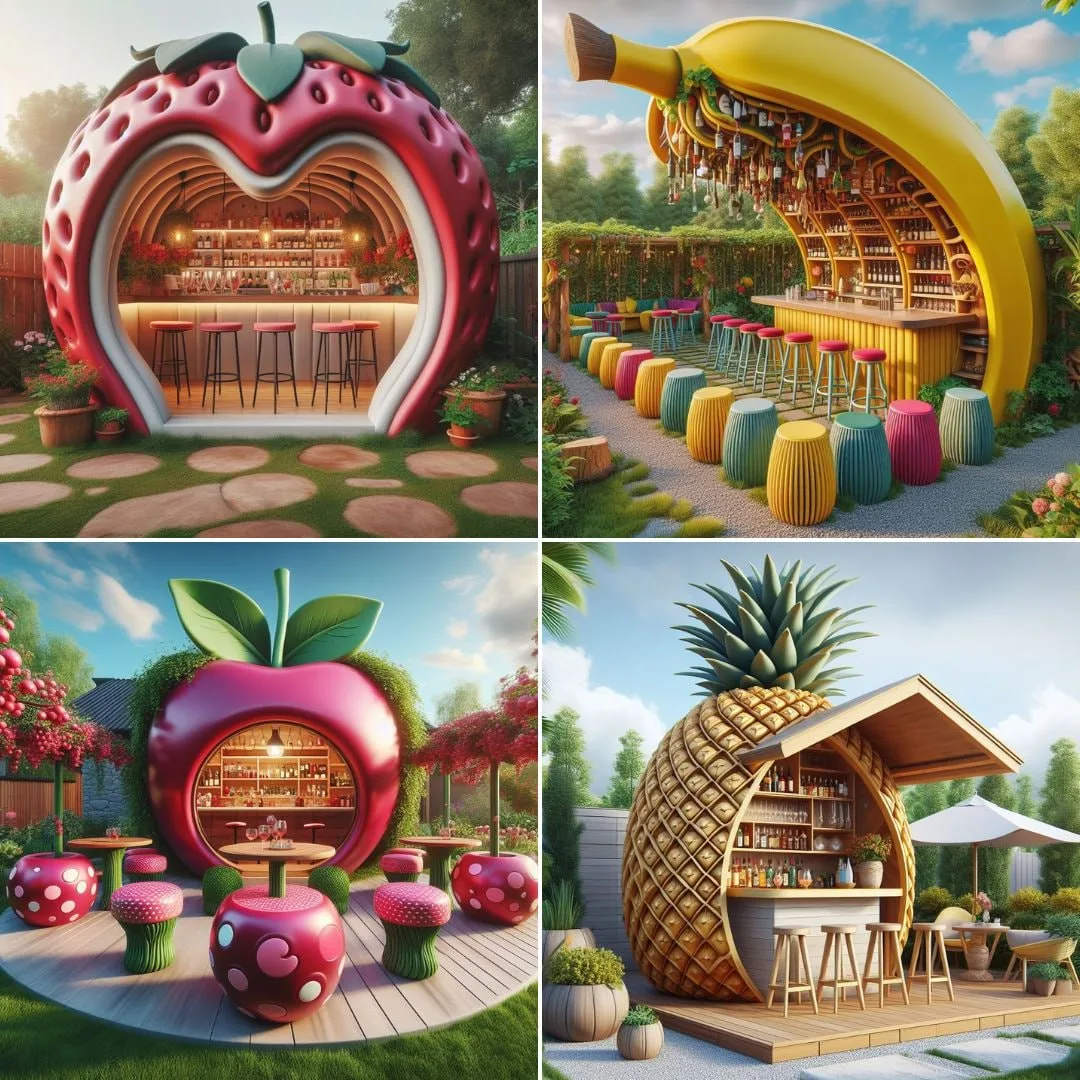Fruit-Shaped-Outdoor-Bars