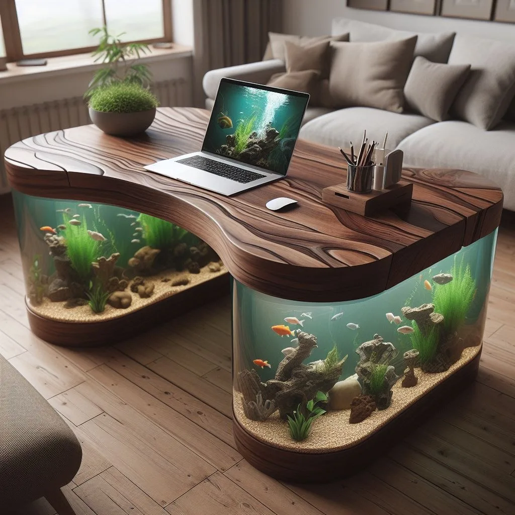 Dive into Aquarium-Inspired Desks