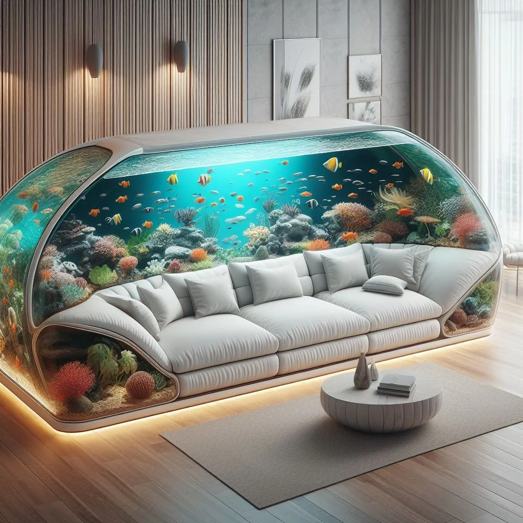 Innovative Aquarium Sofa Designs