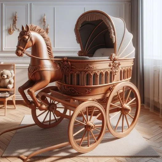 Baby Cradle Inspired by Horse-Drawn Carriages: Design Evolution