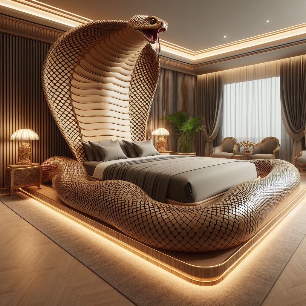 The Cobra-Inspired Bed: A Symbol of Luxury and Adventure