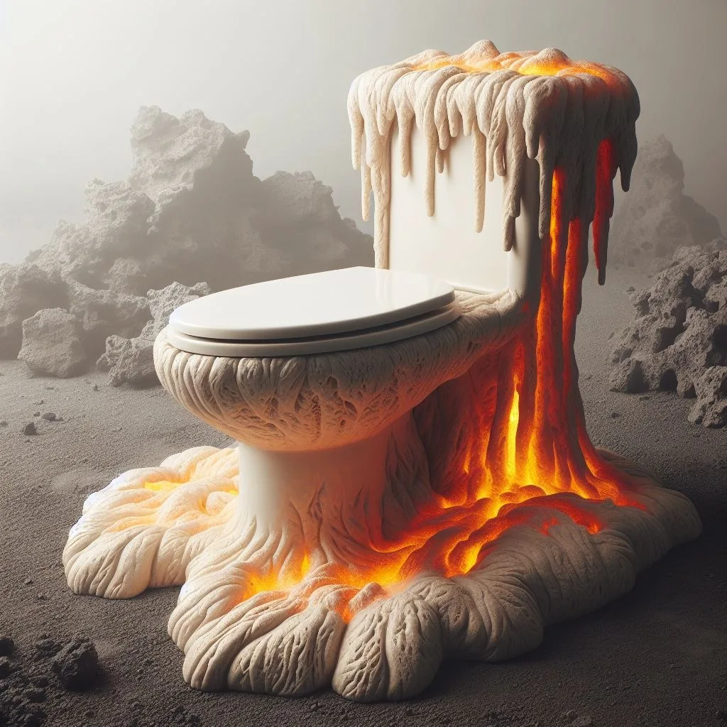 Unique Lava Toilet Features