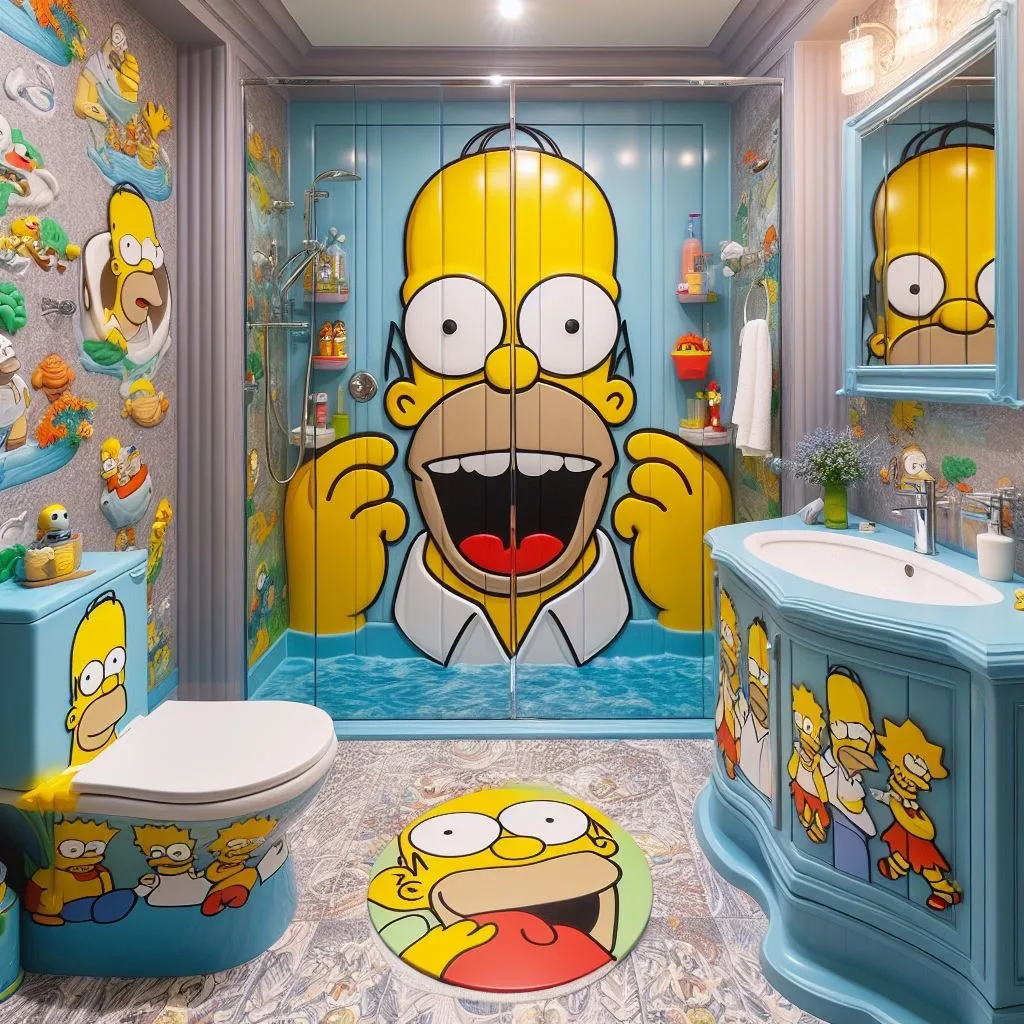 Visualizing Homer and Marge's Bathroom
