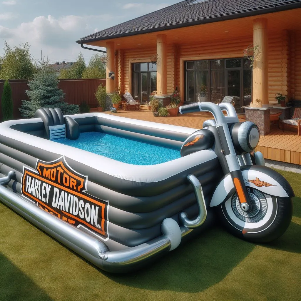 Inflatable Harley Davidson Pool: Dive into the Ultimate Summer Experience