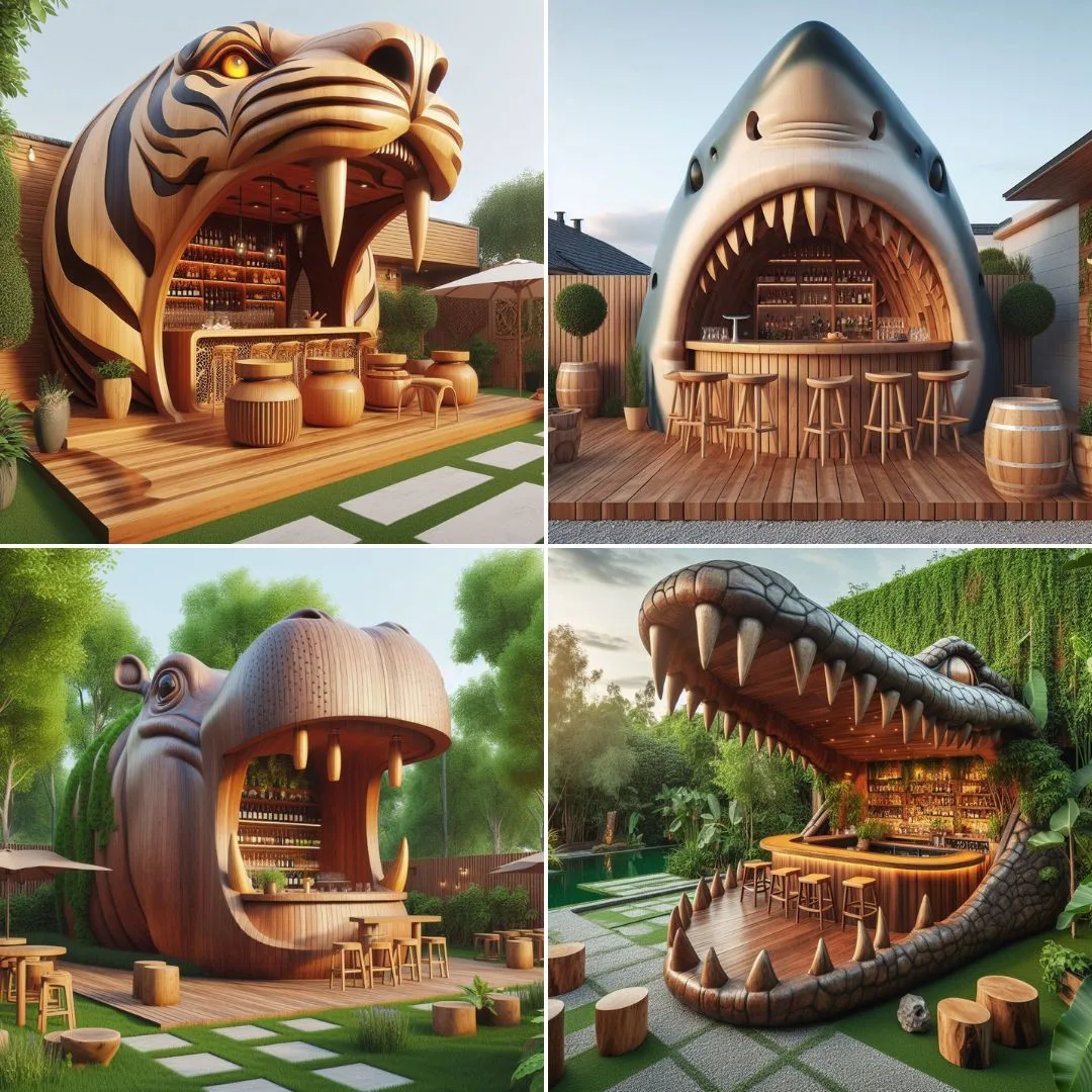 Whimsical Animal Shaped Outdoor Bars: Creating Fun Gathering Spaces