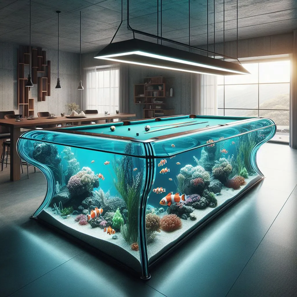 Aquarium Pool Table Designs: A Fresh Addition to Your Home