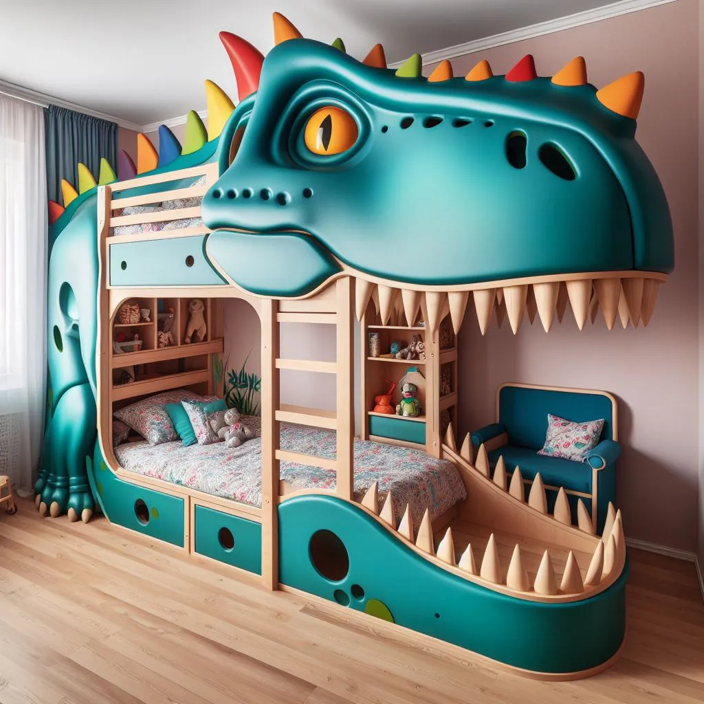 Overview of Dinosaur Bunk Beds