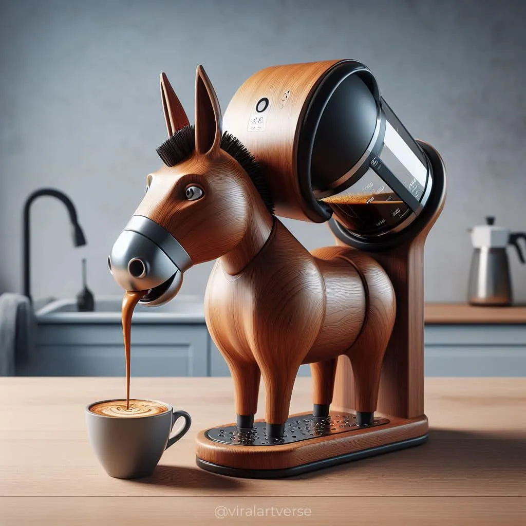 The Charisma of Quirk: Exploring the Delightful Donkey Shaped Coffee Maker