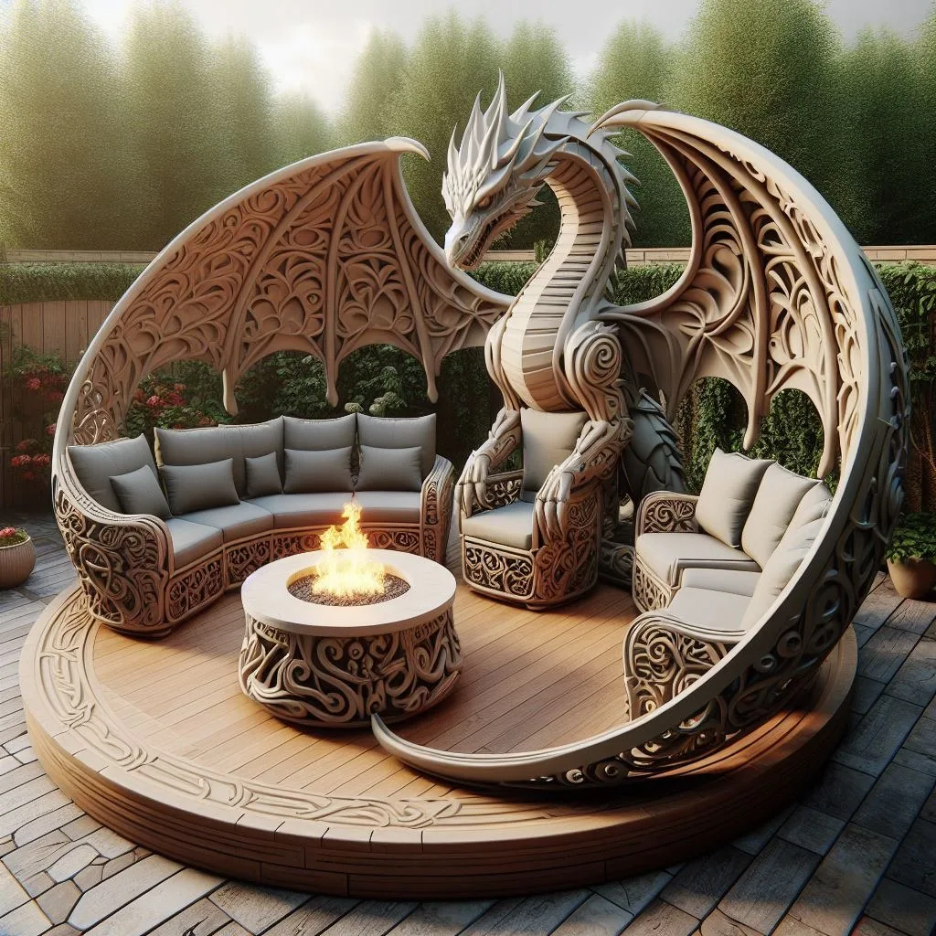 Key Features of Dragon Fire Pit Seating