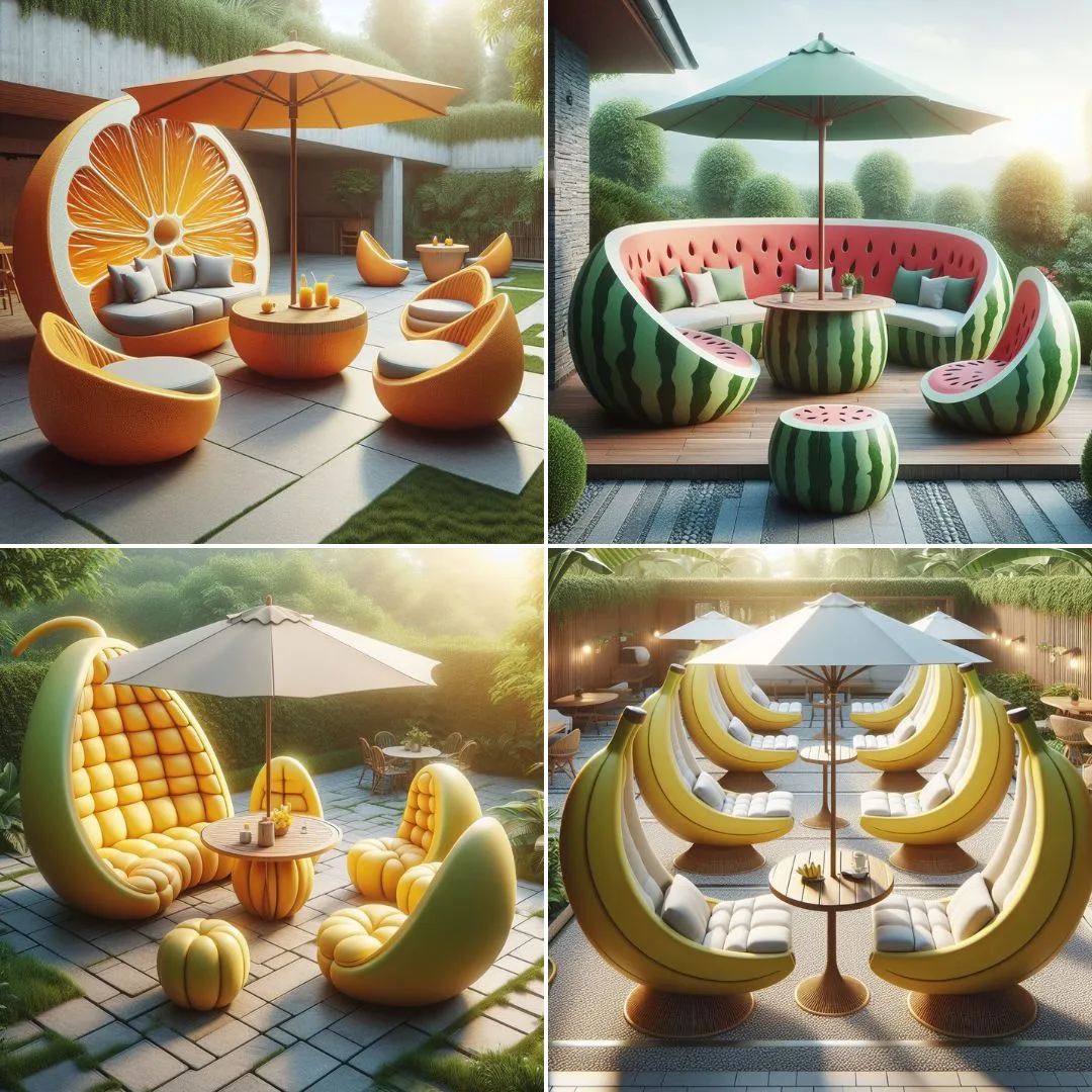 Revamp Your Patio with a Zesty Twist: Fruit-Inspired Outdoor Furniture