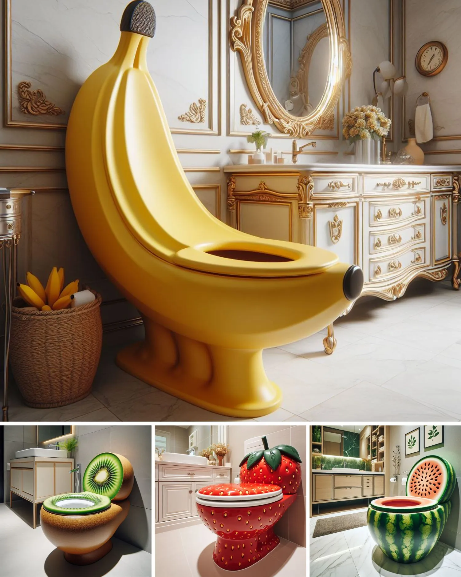 The Curious Case of the Fruit Shaped Toilet: Function Meets Fun in the Bathroom