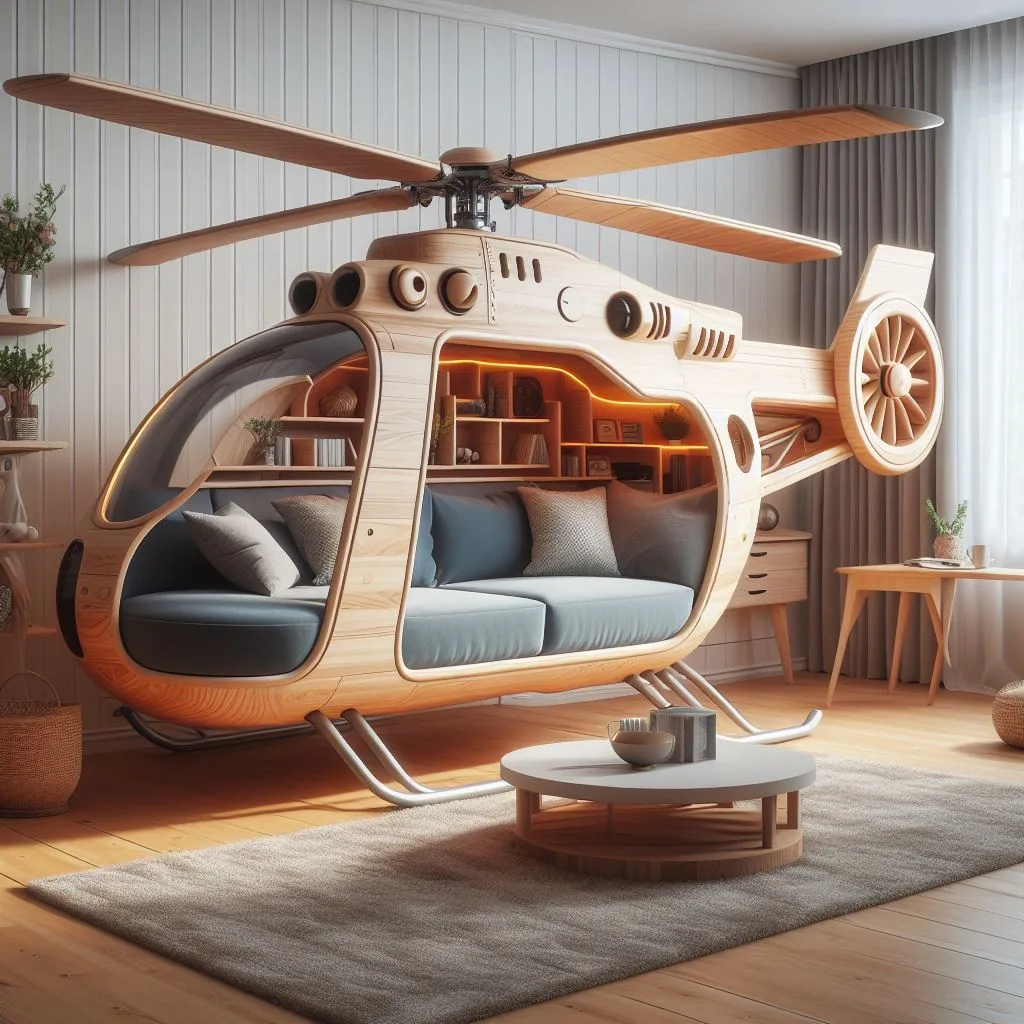 When Aviation Meets Industrial Design: The Helicopter Sofa Concept