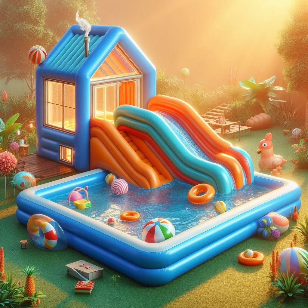 Inflatable Pools with Splash Features