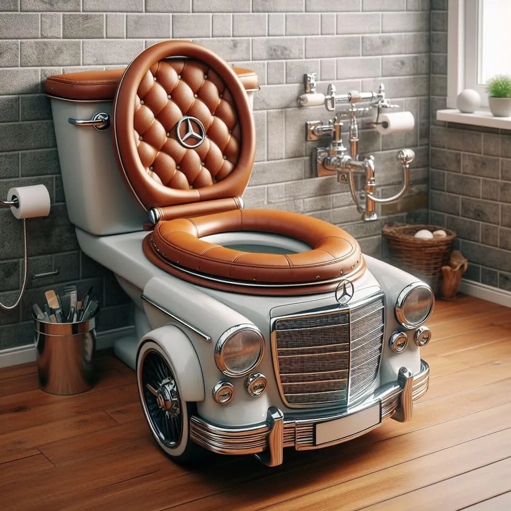 Elevate Your Bathroom Elegance with a Luxury Toilet Shaped like a Car