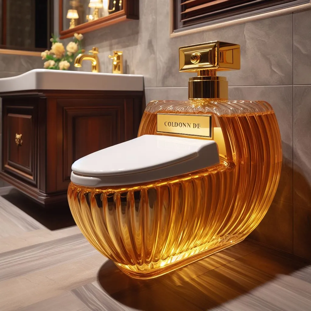 Unveiling the toilet-shaped perfume bottle