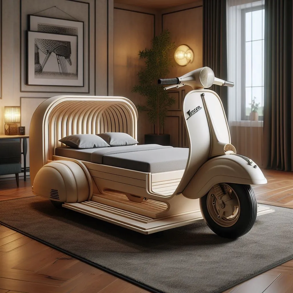 The Vespa Inspired Bed as a Statement Piece