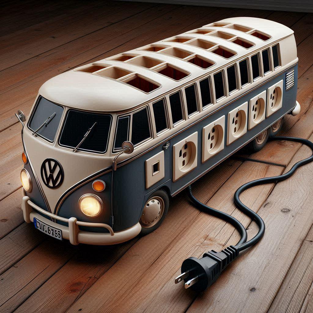 Volkswagen Bus Power Strips: A Retro Design for Modern Tech Needs