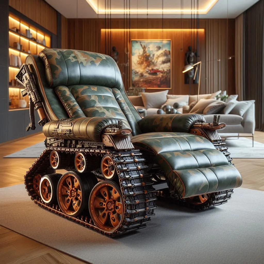 Uncover the Allure of Tank Inspired Recliner Chairs