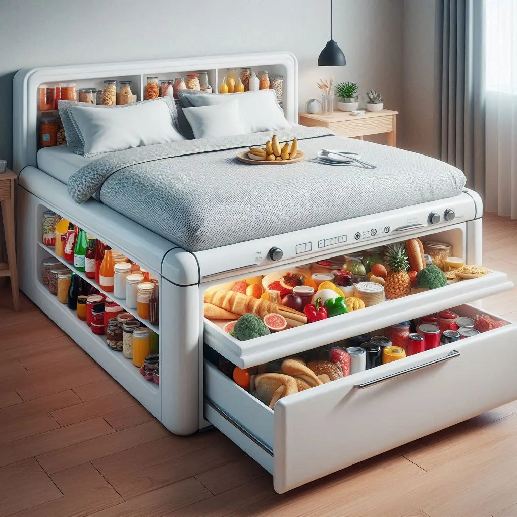 Mini Fridge Bed Design