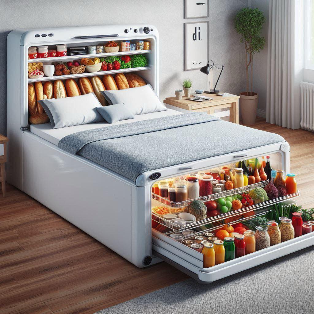 Stylish Bedroom Ideas with Mini Refrigerator Shaped Beds: Cool and Functional Designs