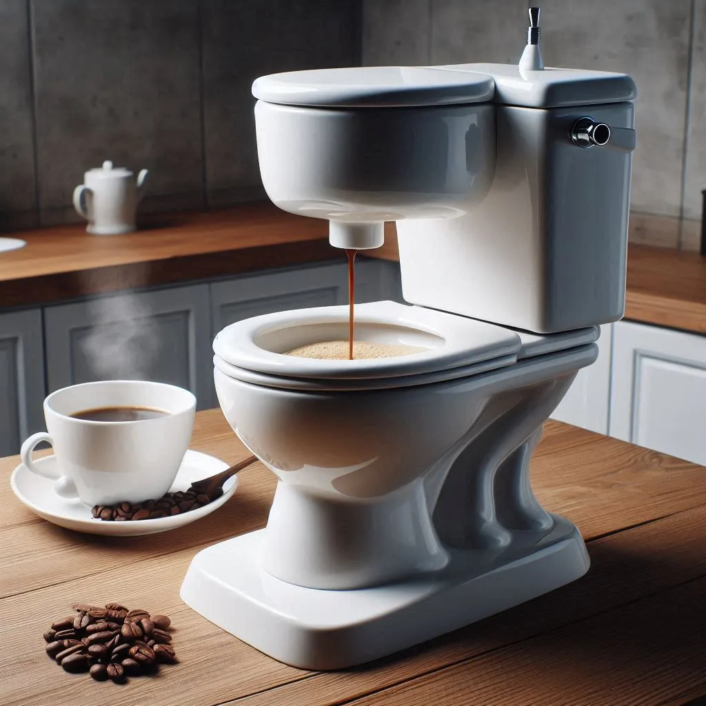 Toilet Inspired Coffee Maker: Quirky Brewing Experience