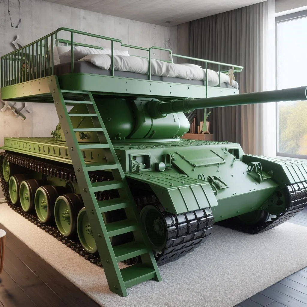 Tank Bunk Beds with Desk - Customer Reviews & Decor Ideas