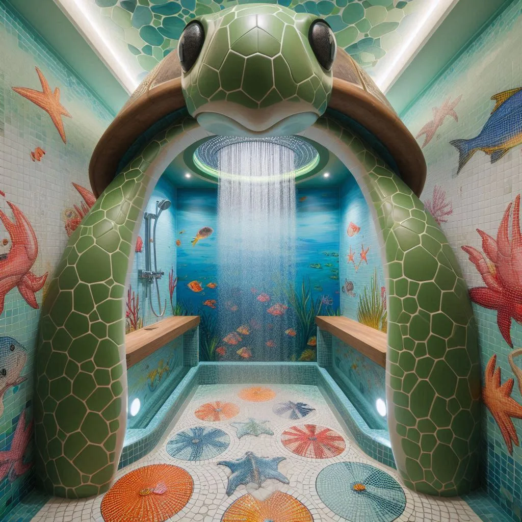 Creating Your Own Sea Animals-Inspired Shower