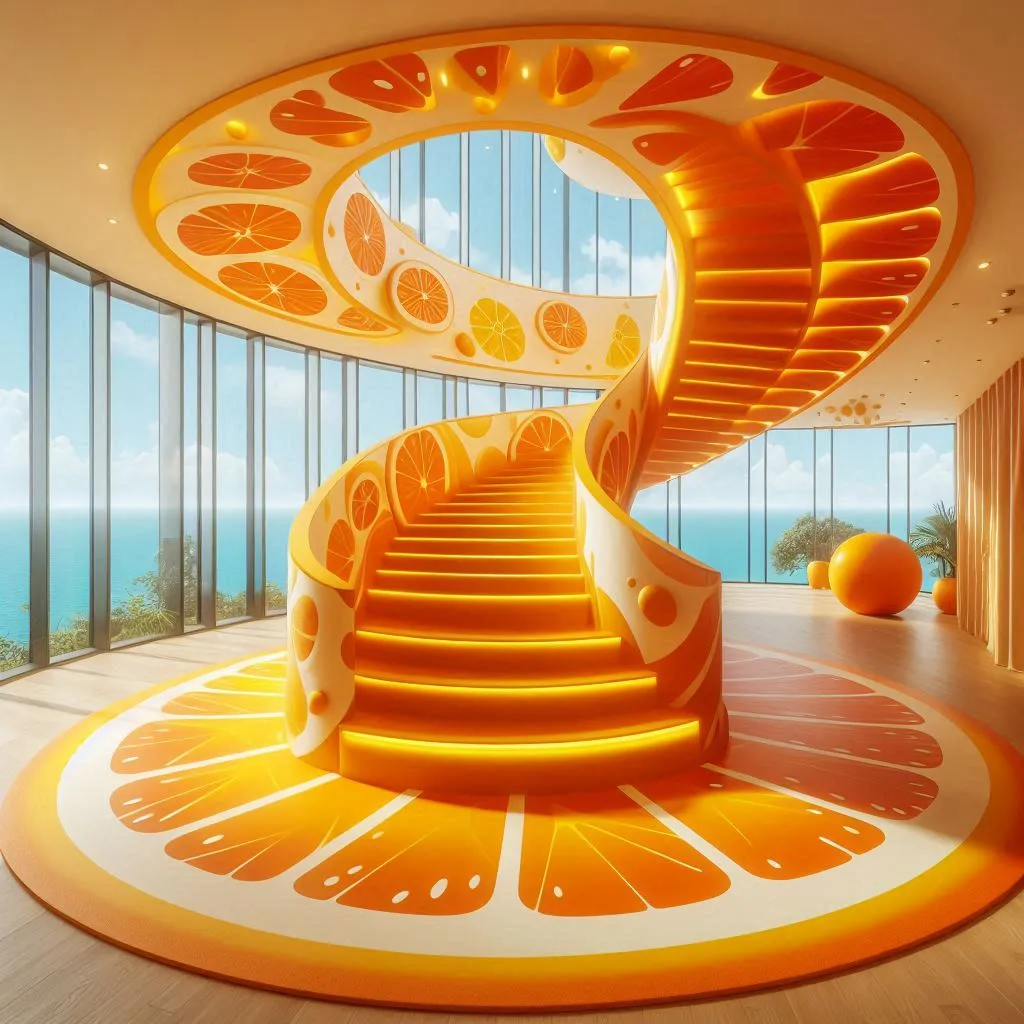 Creative Fruit-Inspired Staircase Designs