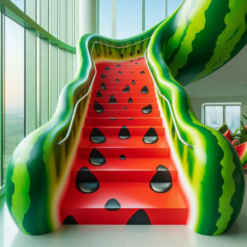 Exploring the Juicy Realm of Fruit Inspired Staircase Concepts