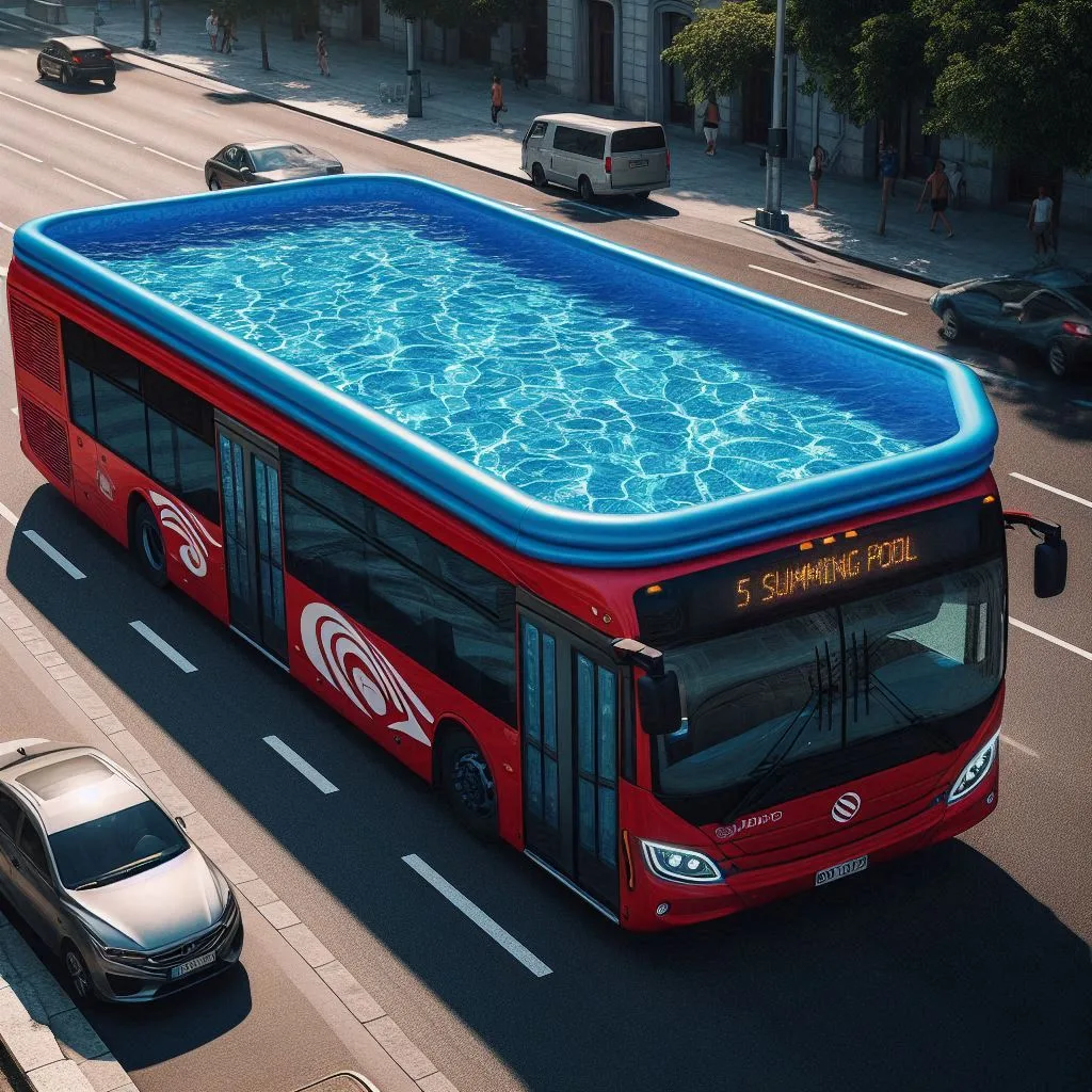 Inflatable Bus Pool Overview