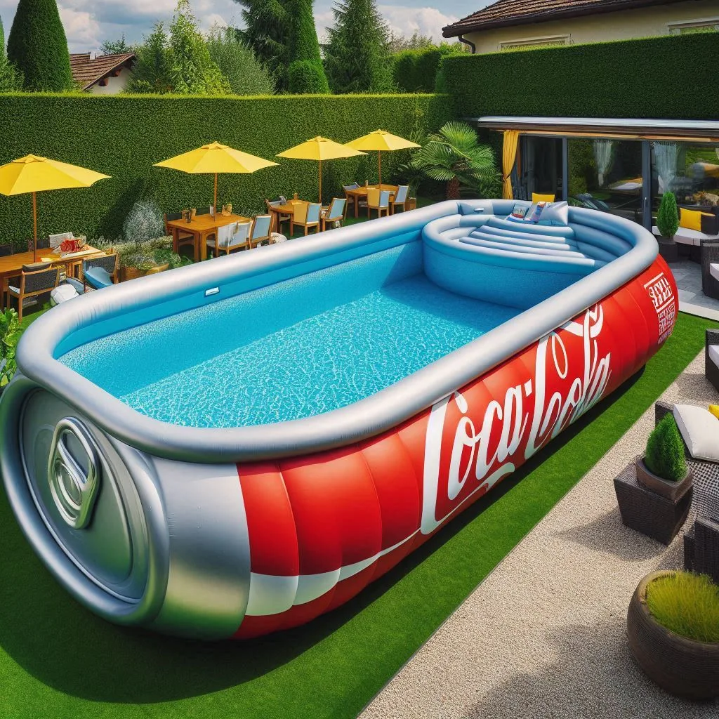 Float in Style with an Inflatable Pool Float and Drink Cooler Combo