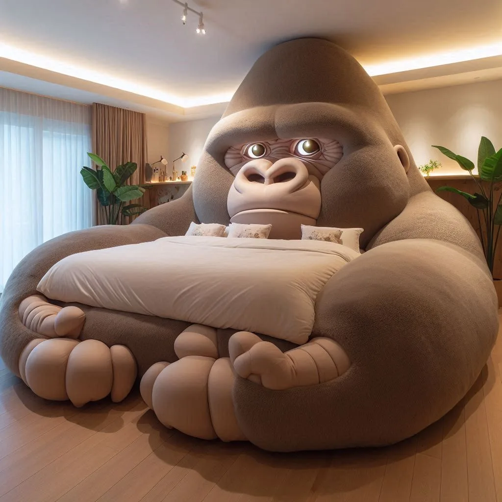 Elevate Your Bedroom with a Gorilla Shaped Bed