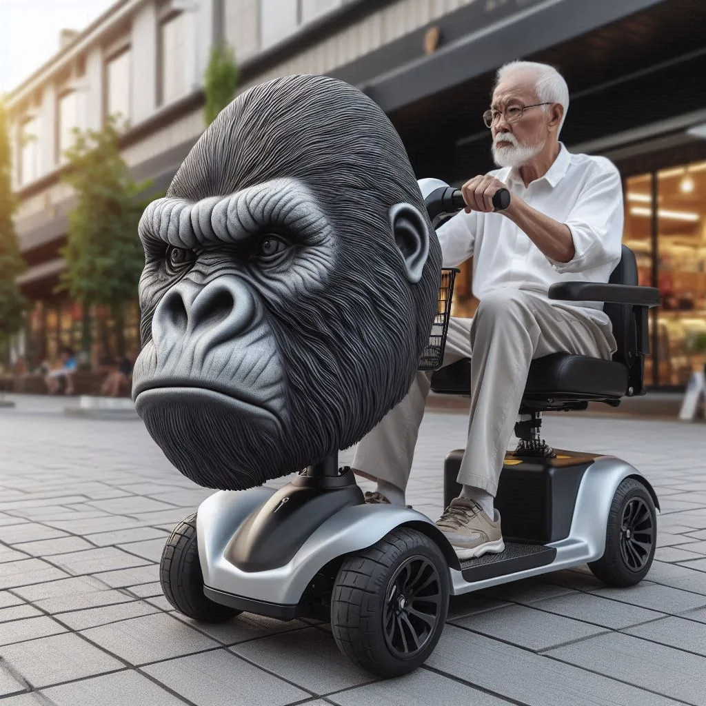 Roar Into Adventure: The Gorilla Shape Mobility Scooter