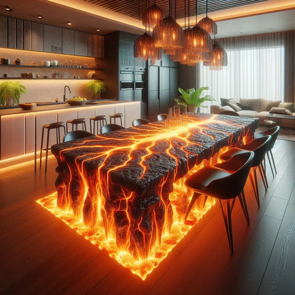 Lava Dining Table: A Fusion of Nature and Modern Design