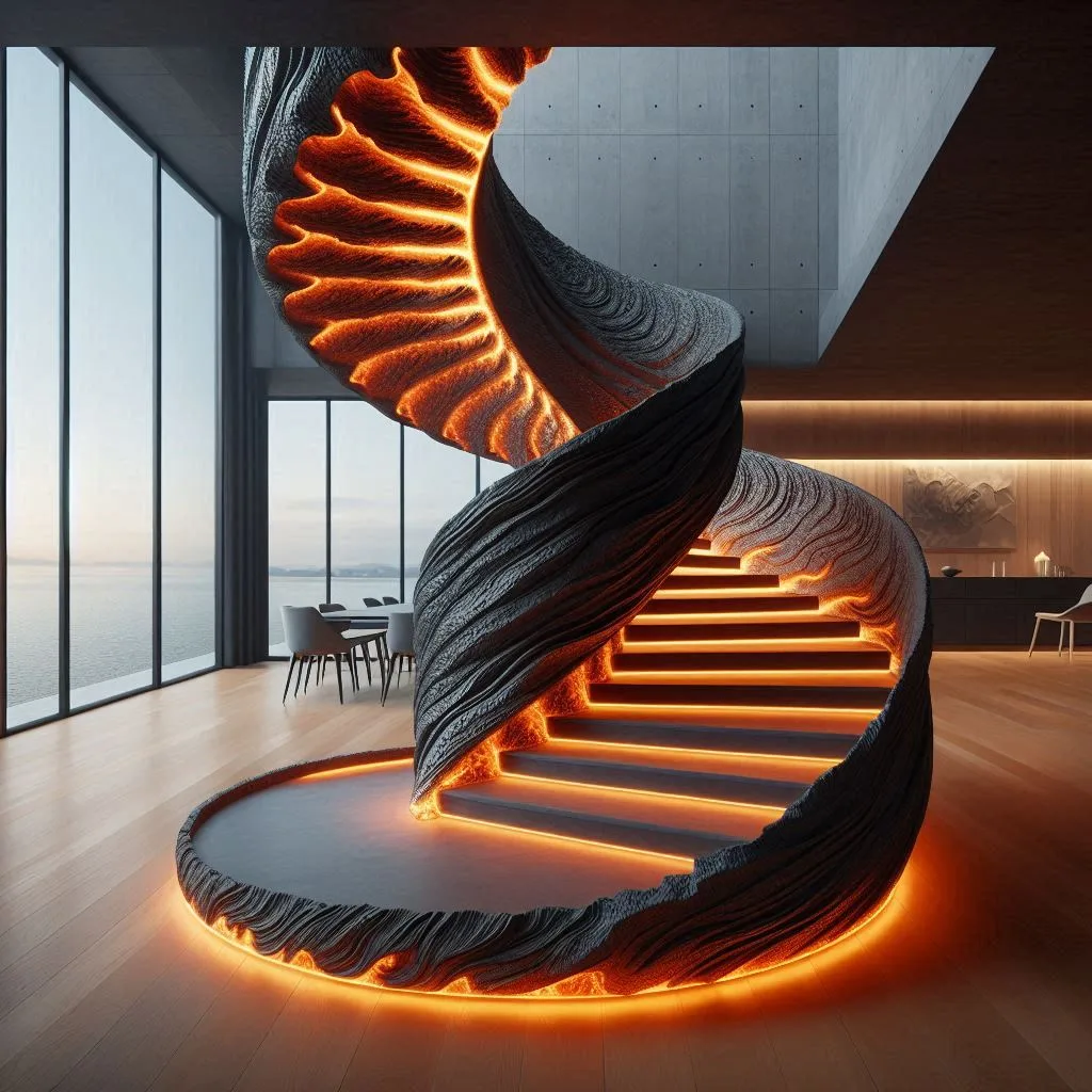 Innovative Use of Spiral Lava Epoxy