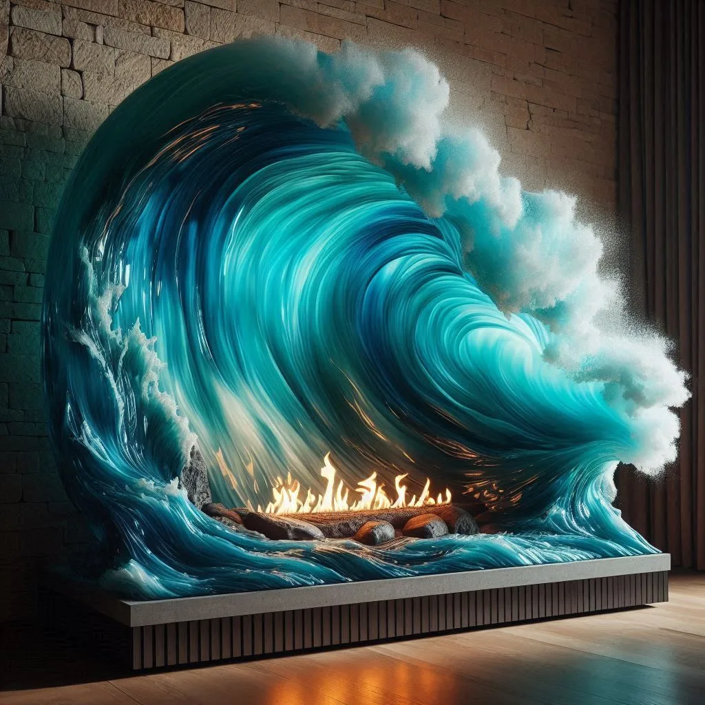 Unique Coastal Fireplace Designs