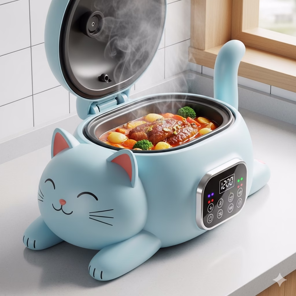 The Allure of the Cat Slow Cooker