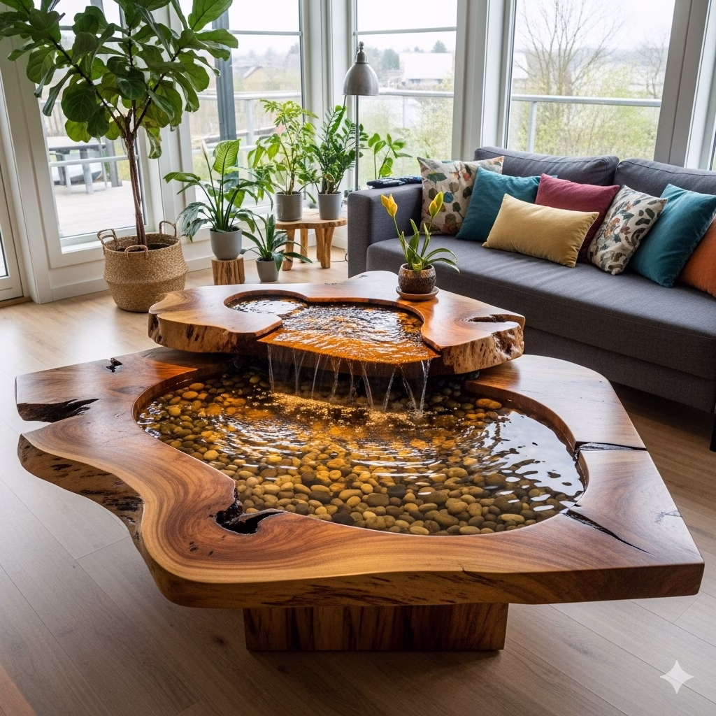 Coffee Tables With Waterfall Feature: Transform Your Living Space with Flowing Elegance
